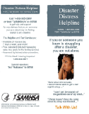 Substance Abuse and Mental Health Services Administration: Disaster Distress Helpline