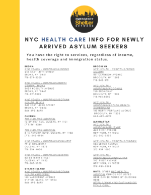 NYC General Health Resource – English