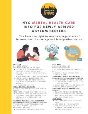 NYC Mental Health Resource – English