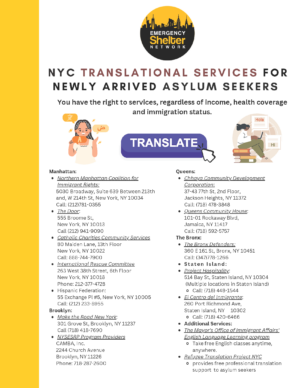 NYC Translational Services – English